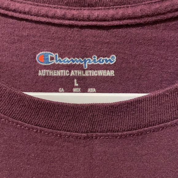 Champions men’s short sleeve t shirt can be unisex. Logo in front size L - Picture 4 of 4